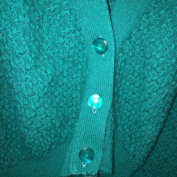 Soft worn teal sweater - Picture 2 of 3